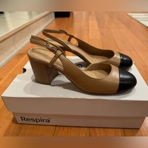 Geox Virnilisa 65 Woman Beige/Black Shoes Heels